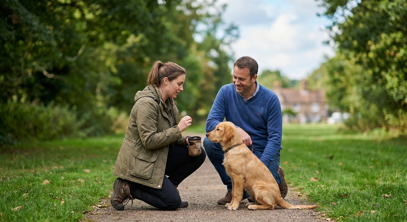 One-to-one dog training for Banstead dog owners