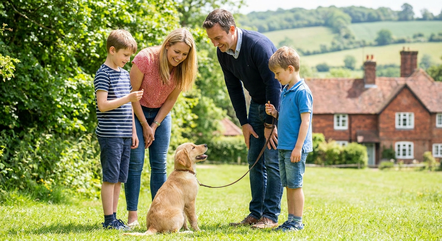 Puppy training for Leatherhead families